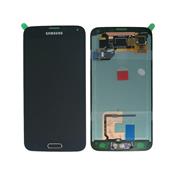 cran LCD + Vitre tactile Originale sur chassis pour Samsung Galaxy S5 G900F noir