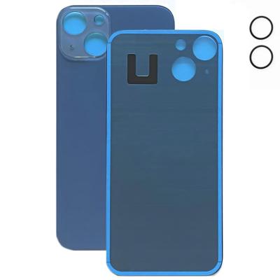 Vitre arrière iPhone 13 bleu + joint de caméra