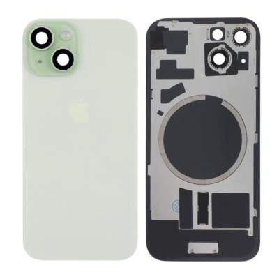 Vitre arrière iPhone 15 vert (avec MagSafe)