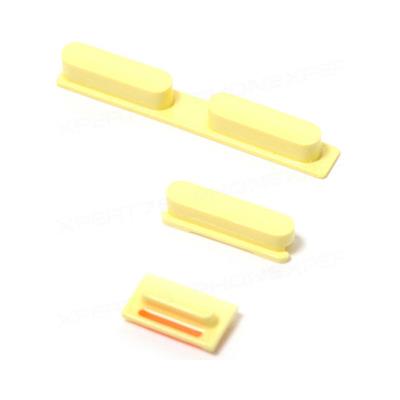 Kit bouton volume vibreur power ON/OFF iPhone 5C JAUNE