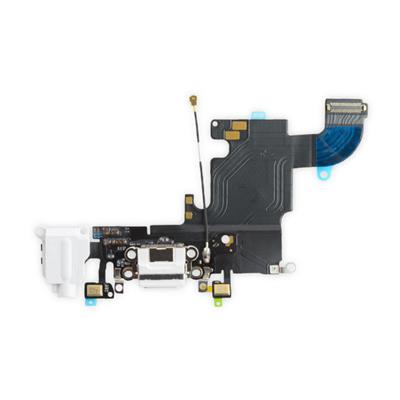 Nappe dock connecteur de charge + jack + micro blanc pour iPhone 6S