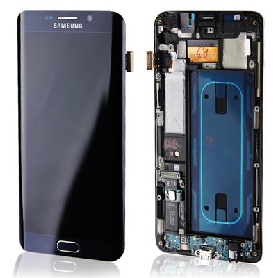 Écran LCD + Vitre tactile Originale pour Samsung Galaxy S6 Edge Plus noir/bleu