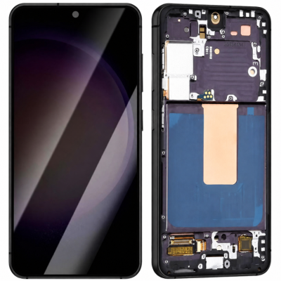 Écran pour Samsung Galaxy S23 noir sur châssis