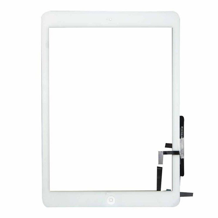 Écran tactile pour iPad Air avec bouton d'accueil et support pour appareil  photo - blanc