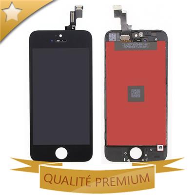 Écran LCD + Vitre tactile Qualité Premium pour iPhone 5S noir