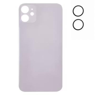 Vitre arrière iPhone 11 mauve + joint de caméra