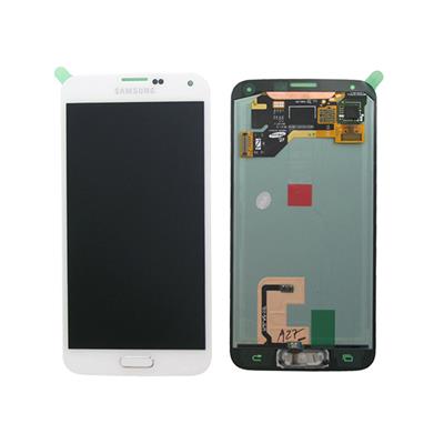 Écran LCD + Vitre tactile Originale sur chassis pour Samsung Galaxy S5 G900F blanc