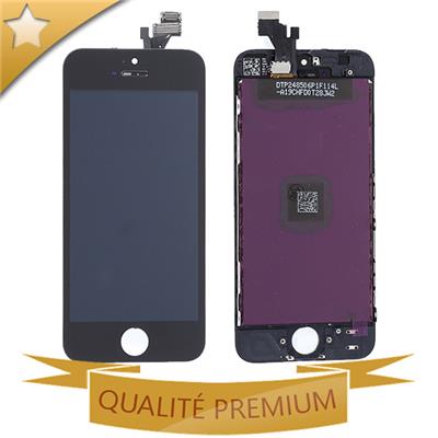 Écran LCD + Vitre tactile Qualité Premium pour iPhone 5 noir