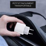 Chargeur secteur rapide 20W USB-C pour iPhone