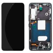 Écran pour Samsung Galaxy S22 noir sur châssis