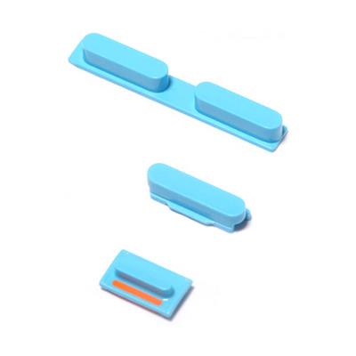 Kit bouton volume vibreur power ON/OFF iPhone 5C BLEU