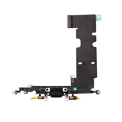 Nappe dock connecteur de charge + micro pour iPhone 8 noir