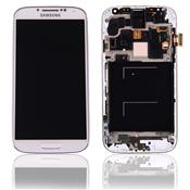 cran LCD + Vitre tactile Originale sur chassis pour Samsung Galaxy S4 i9505 blanc