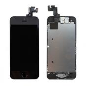 cran LCD + Vitre tactile complet sur chassis pour iPhone 5S noir