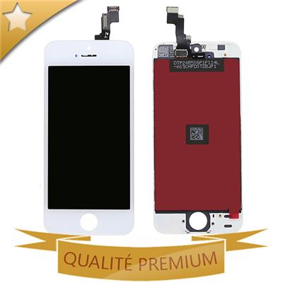 Écran LCD + Vitre tactile Qualité Premium pour iPhone 5S blanc