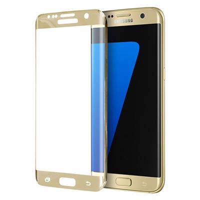 Vitre de protection en verre trempé pour Samsung Galaxy S7 Edge or gold
