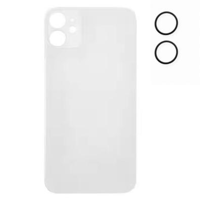 Vitre arrière iPhone 11 blanc + joint de caméra