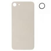 Vitre arrière iPhone 8 or + joint de caméra