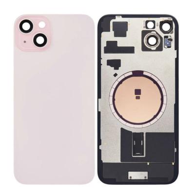 Vitre arrière iPhone 15 rose (avec MagSafe)