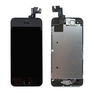 Écran LCD + Vitre tactile complet sur chassis pour iPhone 5S noir