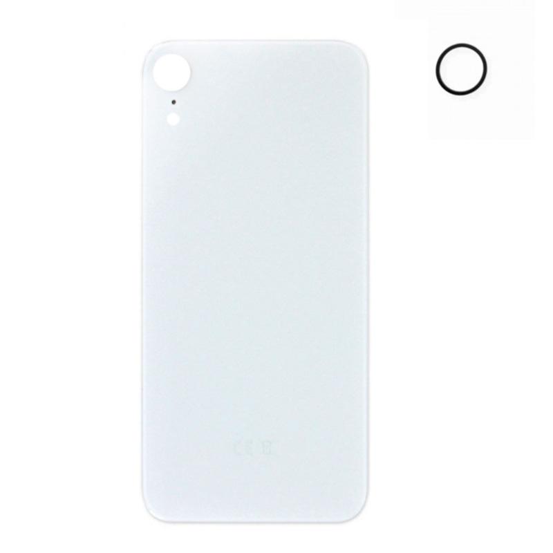 Vitre arrière iPhone XR blanc + joint de caméra - Phonexpert78