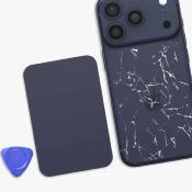 Vitre arrière iPhone 17 Pro Bleu Intense (avec MagSafe)