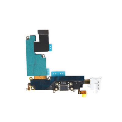 Nappe dock connecteur de charge + jack pour iPhone 6+ blanc