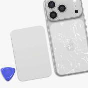 Vitre arrière iPhone 17 Pro Argent (avec MagSafe)